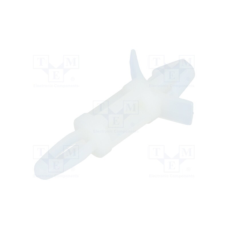 50 pcs : 8G813V40352 - PCB distance, polyamide, L: 12.7mm, snap fastener, natural