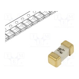 10 pcs : 0449001.MR - Fuse: fuse, time-lag, 1A, 125VAC, 125V, 125VDC, SMD, ceramic, 449