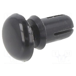 50 pcs : 8G402V20122 - Rivet, polyamide, L.rivet: 5mm, Panel cutout diam: 3.6mm, black