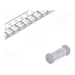 10 pcs : 0443004.DR - Fuse: fuse, time-lag, 4A, 250VAC, 250V, 125VDC, SMD, ceramic, 443