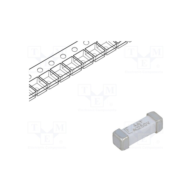 10 pcs : 0443004.DR - Fuse: fuse, time-lag, 4A, 250VAC, 250V, 125VDC, SMD, ceramic, 443