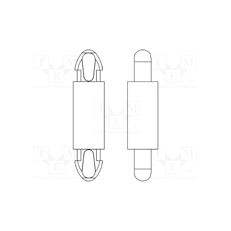 50 pcs : 8G806V42844 - PCB distance, polyamide 66, L: 20mm, latch/latch, black, UL94V-2