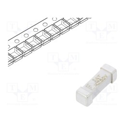 10 pcs : 0443003.DR - Fuse: fuse, time-lag, 3A, 250VAC, 250V, 125VDC, SMD, ceramic, 443