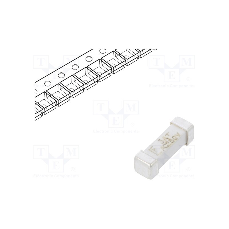 10 pcs : 0443003.DR - Fuse: fuse, time-lag, 3A, 250VAC, 250V, 125VDC, SMD, ceramic, 443