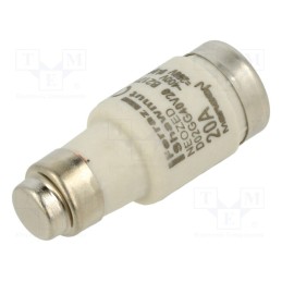 10 pcs : D02GG40V20 - Fuse: fuse, gG, 20A, 400VAC, 250VDC, industrial, D02