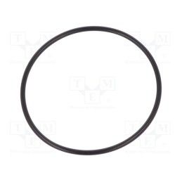 10 pcs : 53001050 - O-ring gasket, NBR rubber, Thk: 2mm, Øint: 50mm, PG42, black
