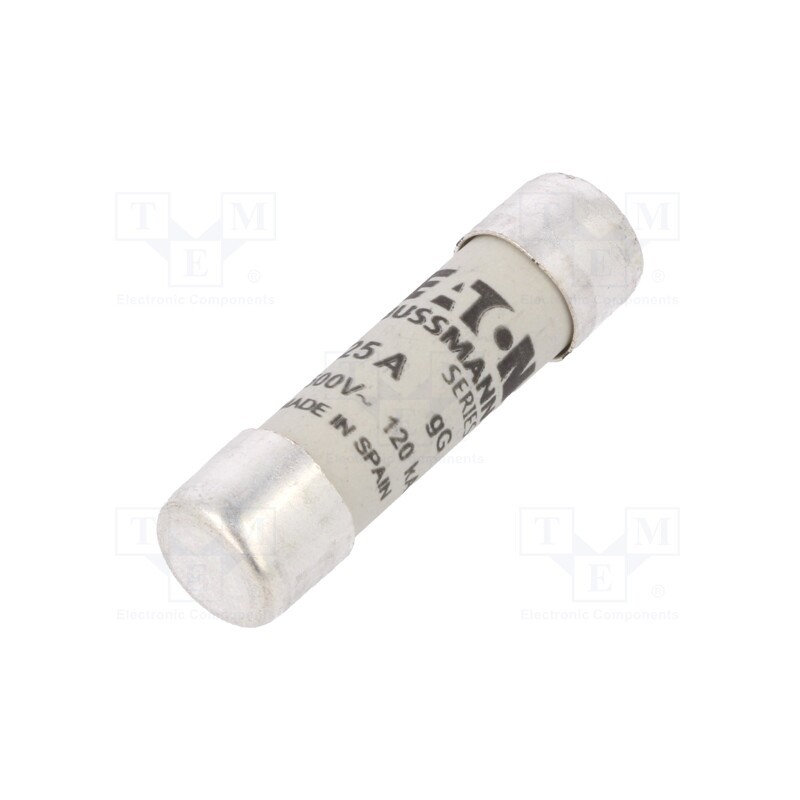 10 pcs : C10G25 - Fuse: fuse, gG, 25A, 500VAC, ceramic,cylindrical,industrial