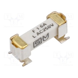 10 pcs : 3404.2468.11 - Fuse: fuse, time-lag, 1.6A, 250VAC, 125VDC, SMD, ceramic, 4.2x11.1mm