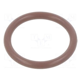 50 pcs : 01-0015.00X2 ORING 80FPM BROWN - O-ring gasket, FPM, Thk: 2mm, Øint: 15mm, brown, -20÷200°C