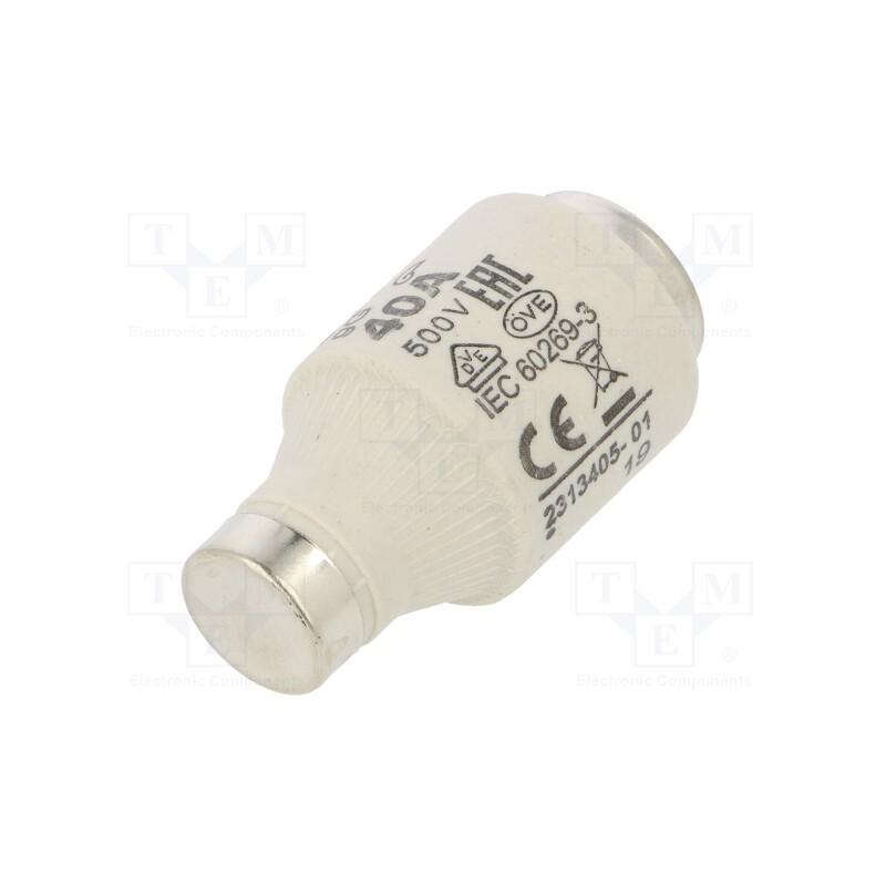 10 pcs : 2313405 - Fuse: fuse, gG, 40A, 500VAC, 500VDC, ceramic, DIII, D