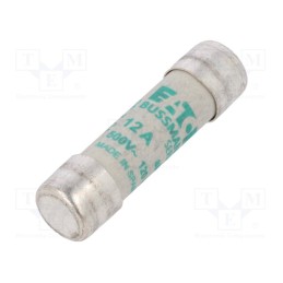 10 pcs : C10M12 - Fuse: fuse, aM, 12A, 500VAC, ceramic,cylindrical,industrial
