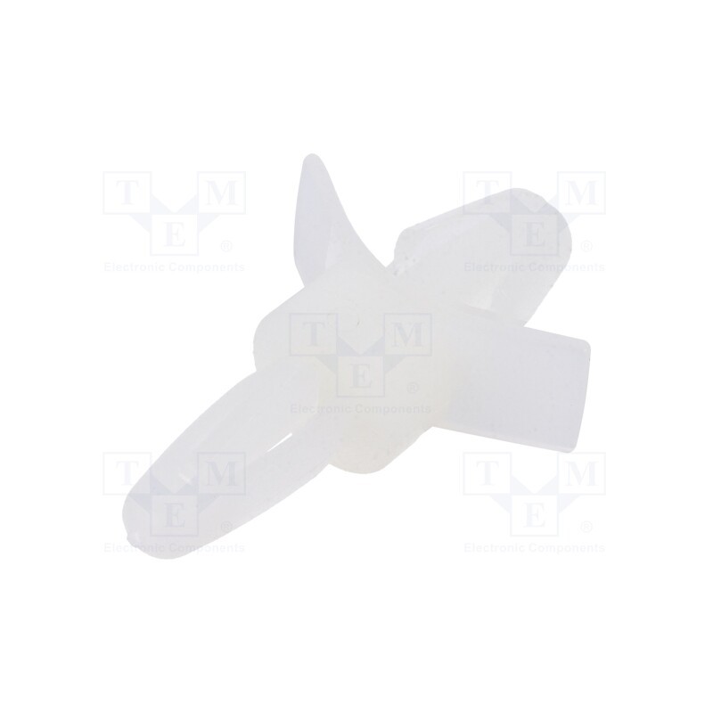 50 pcs : 8G813V40346 - PCB distance, polyamide, L: 4.8mm, snap fastener, natural