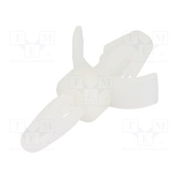 50 pcs : 8G813V40360 - PCB distance, polyamide, L: 4.8mm, snap fastener, natural
