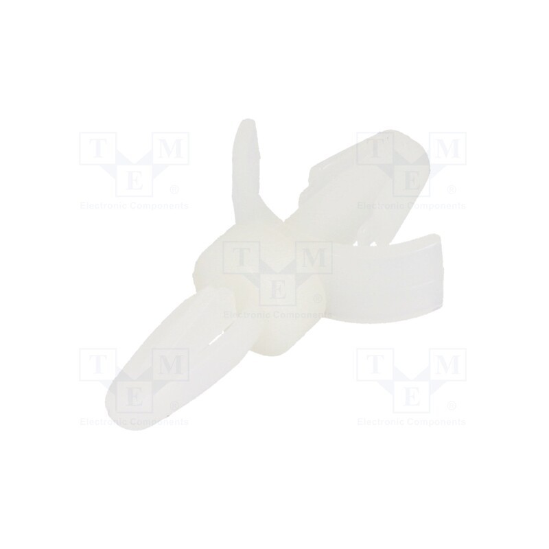 50 pcs : 8G813V40360 - PCB distance, polyamide, L: 4.8mm, snap fastener, natural