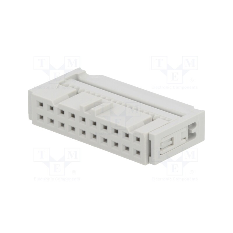 10 pcs : 71600-020LF - Plug, IDC, female, PIN: 20, with cable clamp, IDC, for ribbon cable