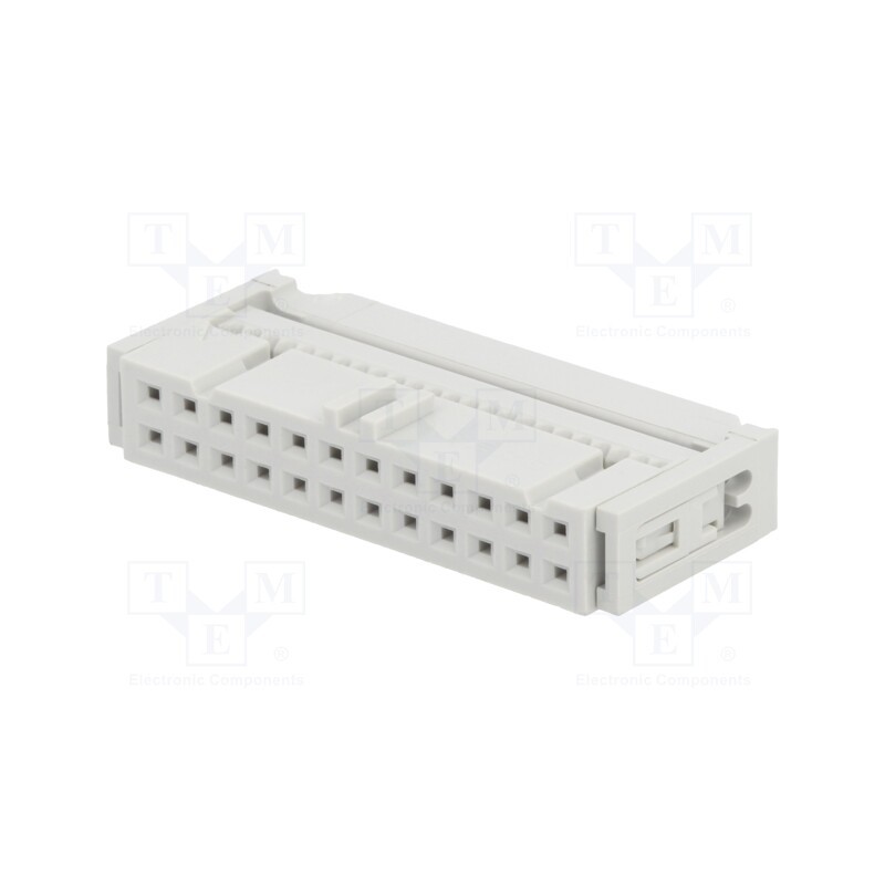 10 pcs : 71600-024LF - Plug, IDC, female, PIN: 24, with cable clamp, IDC, for ribbon cable