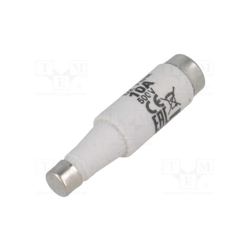 10 pcs : 2311104 - Fuse: fuse, quick blow, 10A, 500VAC, 500VDC, ceramic, DI, D