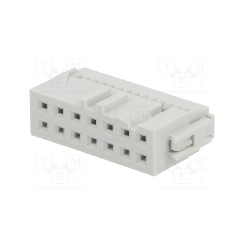 10 pcs : 71600-114LF - Plug, IDC, female, PIN: 14, without strain relief, IDC, 1.27mm, grey