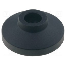 10 pcs : LS.A-50-14 - Foot, Base dia: 50mm, polyamide, H: 19mm, Mount.hole diam: 14mm