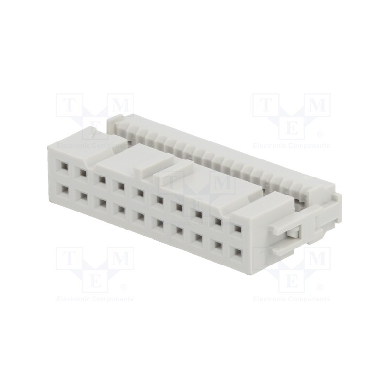 10 pcs : 71600-120LF - Plug, IDC, female, PIN: 20, without strain relief, IDC, 1.27mm, grey