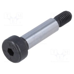 10 pcs : ISO 7379-6-M5-20 - Shoulder screw, steel, M5, 0.8, Thread len: 9.5mm, hex key, HEX 3mm