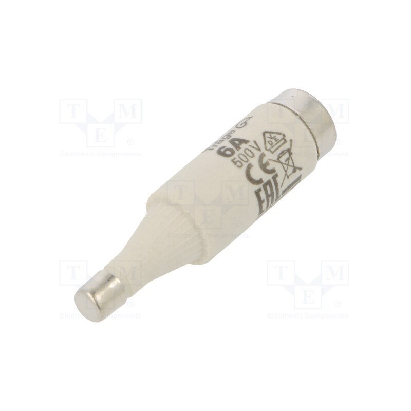 10 pcs : 2311403 - Fuse: fuse, gG, 6A, 500VAC, 500VDC, ceramic, DI, D