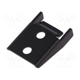 10 pcs : 3.ST263.001.04B - Catch, steel, W: 23.5mm, L: 32.5mm, Plating: zinc, black, 3.ST263.001