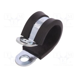 10 pcs : LKD11815 - Fixing clamp, ØBundle : 18mm, W: 15mm, steel, Cover material: EPDM