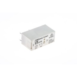 1 pcs - Phoenix Contact PCB Mount Power Relay, 24V dc Coil, 8A Switching Current, DPDT