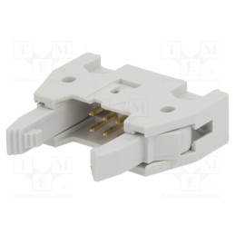 10 pcs : 71918-106LF - Socket, IDC, male, PIN: 6, straight, with ejector, THT, 2.54mm, grey