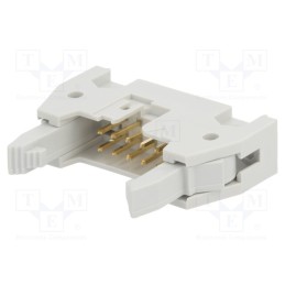 10 pcs : 71918-110LF - Socket, IDC, male, PIN: 10, straight, with ejector, THT, 2.54mm, grey