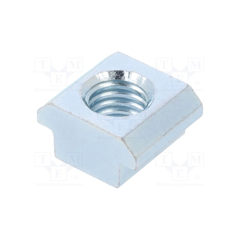 10 pcs : 96358 - Nut, for profiles, Width of the groove: 10mm, steel, zinc, T-slot