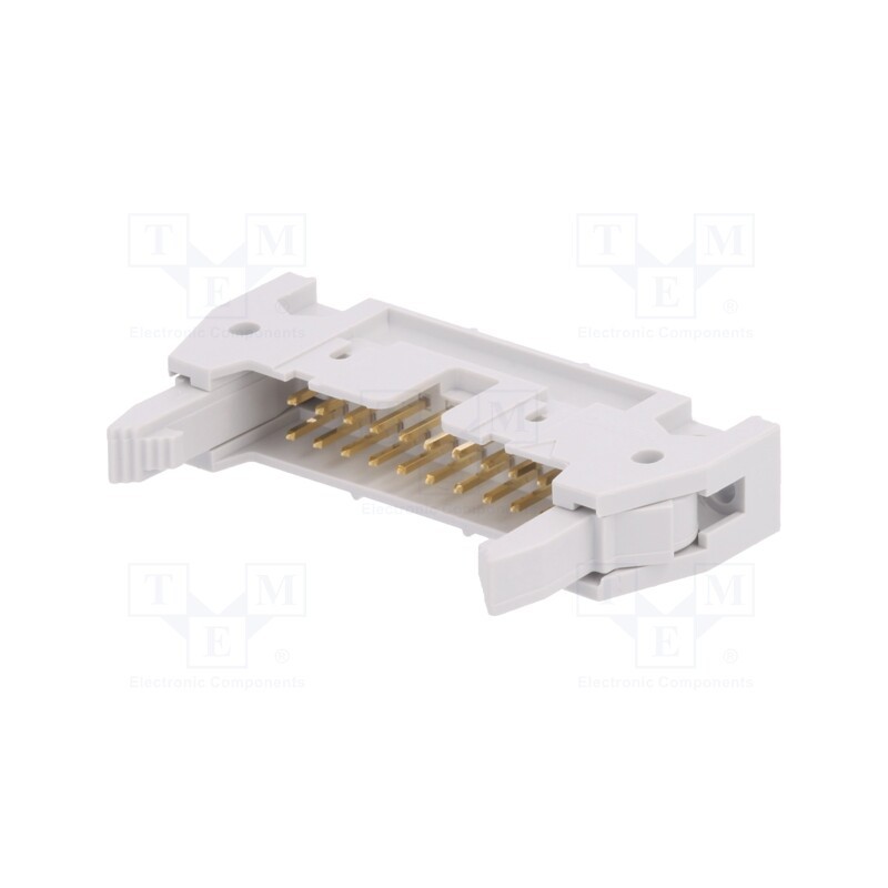 10 pcs : 71918-120LF - Socket, IDC, male, PIN: 20, straight, with ejector, THT, 2.54mm, grey