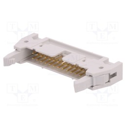 10 pcs : 71918-126LF - Socket, IDC, male, PIN: 26, straight, with ejector, THT, 2.54mm, grey