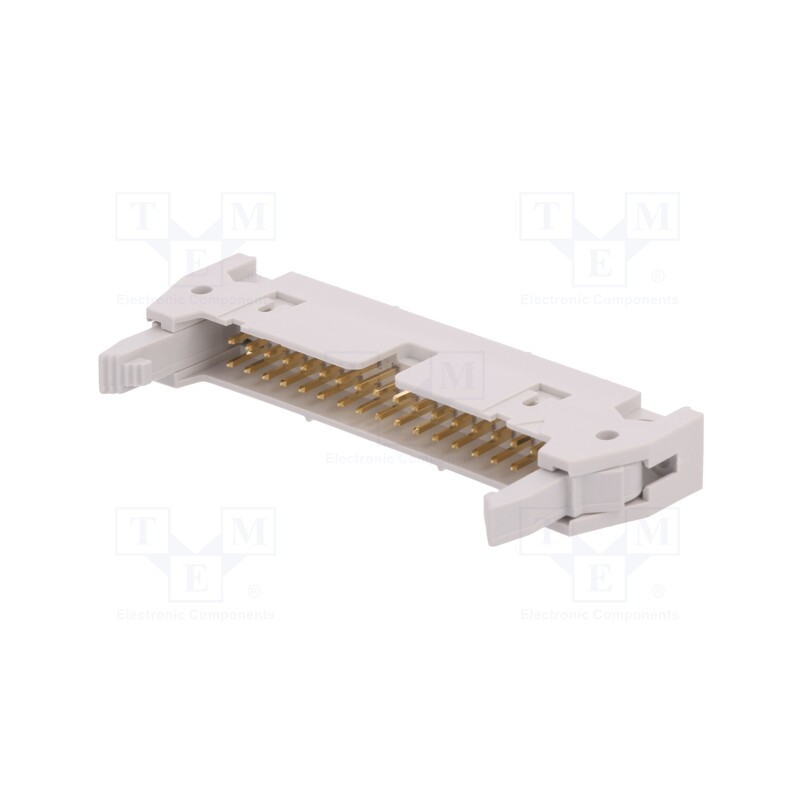 10 pcs : 71918-134LF - Socket, IDC, male, PIN: 34, straight, with ejector, THT, 2.54mm, grey