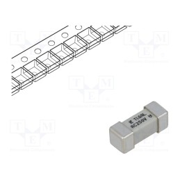 10 pcs : 046501.6DR - Fuse: fuse, time-lag, 1.6A, 250VAC, 250V, SMD, ceramic, 12.1x4.5mm
