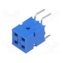 10 pcs : 71991-802LF - Socket, PCB to PCB, female, Dubox®, 2.54mm, PIN: 4, THT, 2A, straight