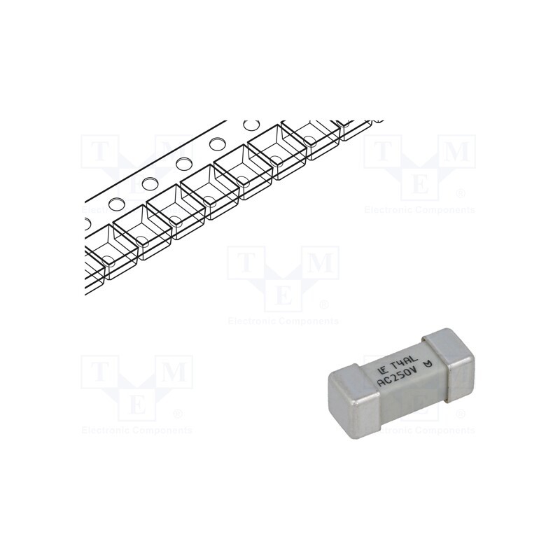 10 pcs : 0465004.DR - Fuse: fuse, time-lag, 4A, 250VAC, 250V, SMD, ceramic, 12.1x4.5mm, 465