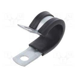 20 pcs : 1.574.1660.00 - Fixing clamp, ØBundle : 16mm, steel, Cover material: EPDM