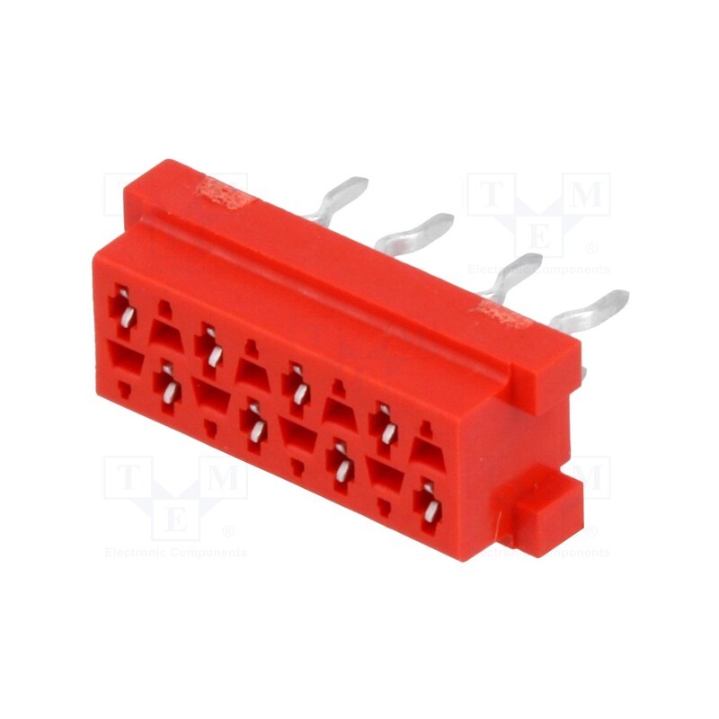 10 pcs : 7-215079-8 - Micro-MaTch, socket, female, PIN: 8, THT, on PCBs, Layout: 2x4