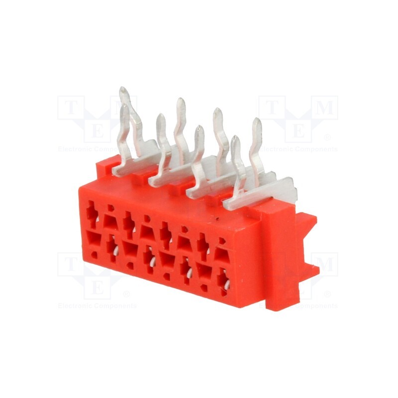 10 pcs : 7-215460-8 - Micro-MaTch, socket, female, PIN: 8, THT, on PCBs, Layout: 2x4