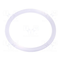 50 pcs : 107 F PG36 PE - Gasket, polyetylene, Thk: 2.7mm, Øint: 46.2mm, Øout: 55.5mm, PG36