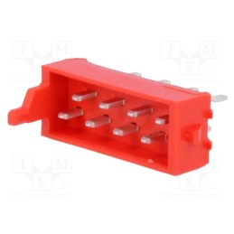10 pcs : 7-215464-8 - Micro-MaTch, socket, male, PIN: 8, THT, on PCBs, 1.5A, Layout: 2x4