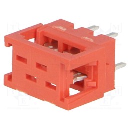 10 pcs : 7-215570-4 - Micro-MaTch, adapter, PIN: 4, IDC,THT, on PCBs,for ribbon cable