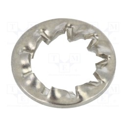 500 pcs : 1254251 - Washer, internally serrated, M6, D11mm, h0.7mm, DIN 6798J