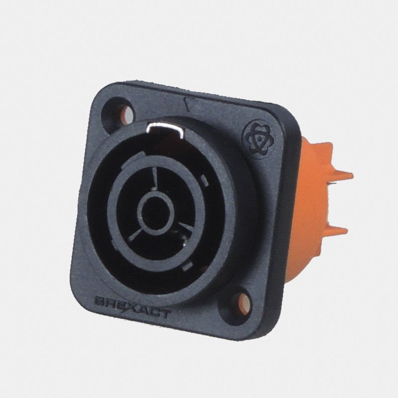 1 pcs - RS PRO Compact Power Connector Panel Mount Socket, 16A, 250 V dc, 500 V dc