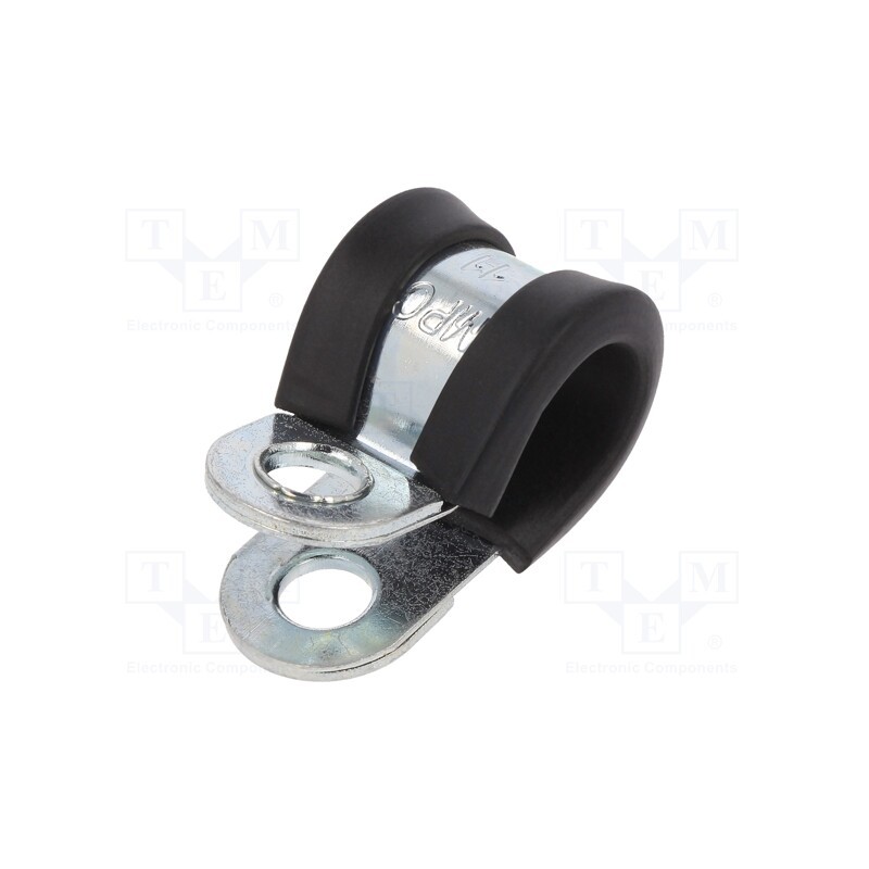 10 pcs : LKD11115 - Fixing clamp, ØBundle : 11mm, W: 15mm, steel, Cover material: EPDM