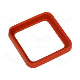 10 pcs : 731532002 GDM 3-19 VMQ CORAL RED - Flange gasket, GDM, silicone