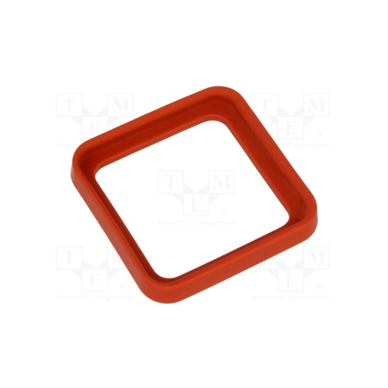 10 pcs : 731532002 GDM 3-19 VMQ CORAL RED - Flange gasket, GDM, silicone