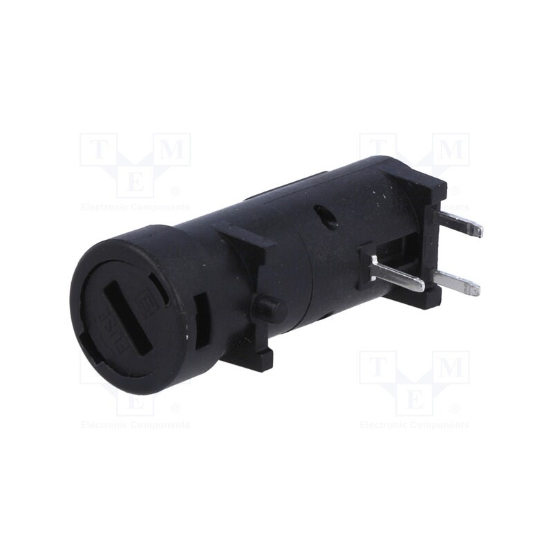 10 pcs : 3101.005 - Fuse holder, cylindrical fuses, THT, 5x20mm, -40÷85°C, 10A, black